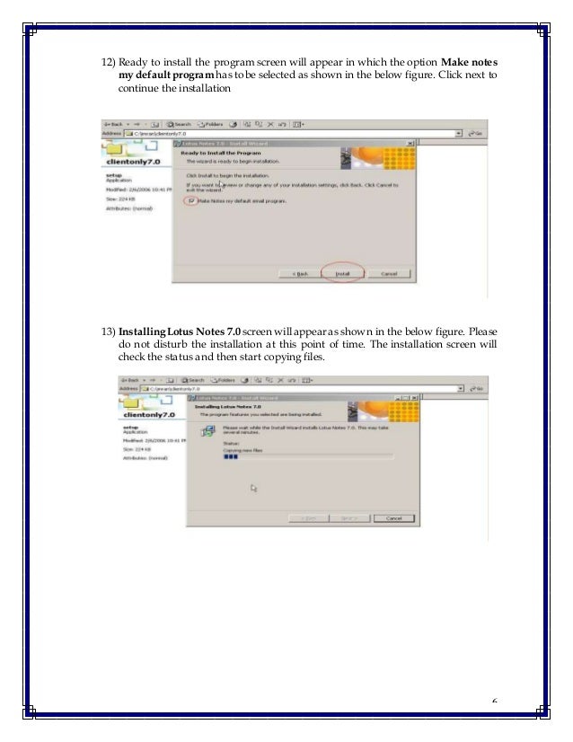 Lotus notes 7