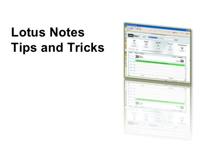Lotus Notes Tips