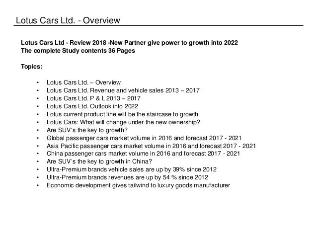 Lotus Review 2018