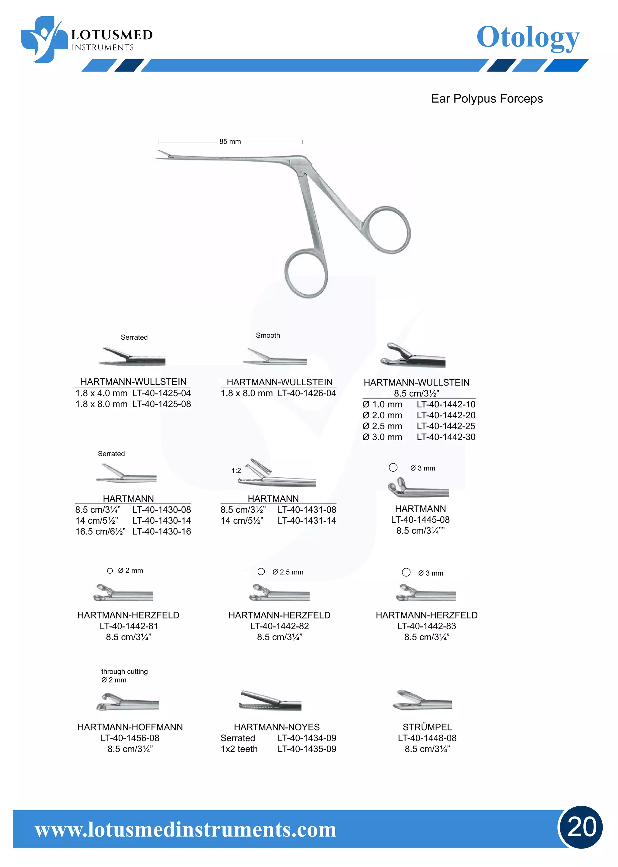 LotusMed Instruments ENT catalogue | PDF | Ear, Nose and Throat ...