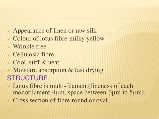 Image result for lotus fibre properties