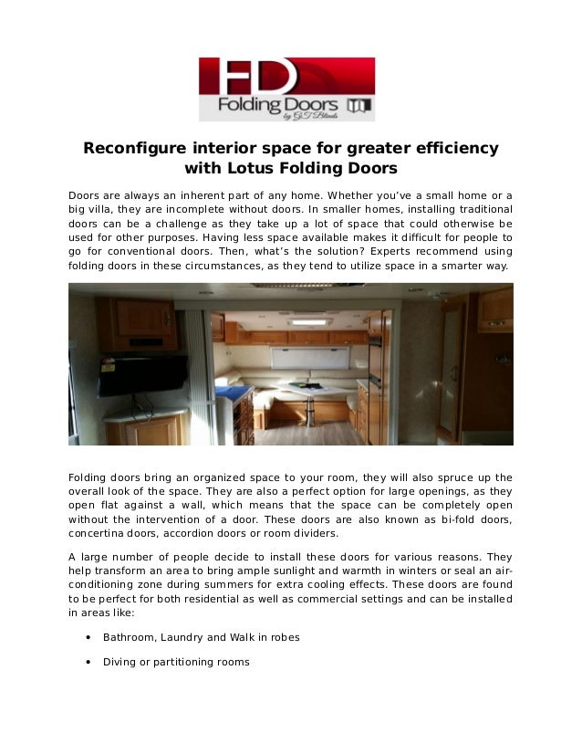 Lotus Folding Doors Brisbane