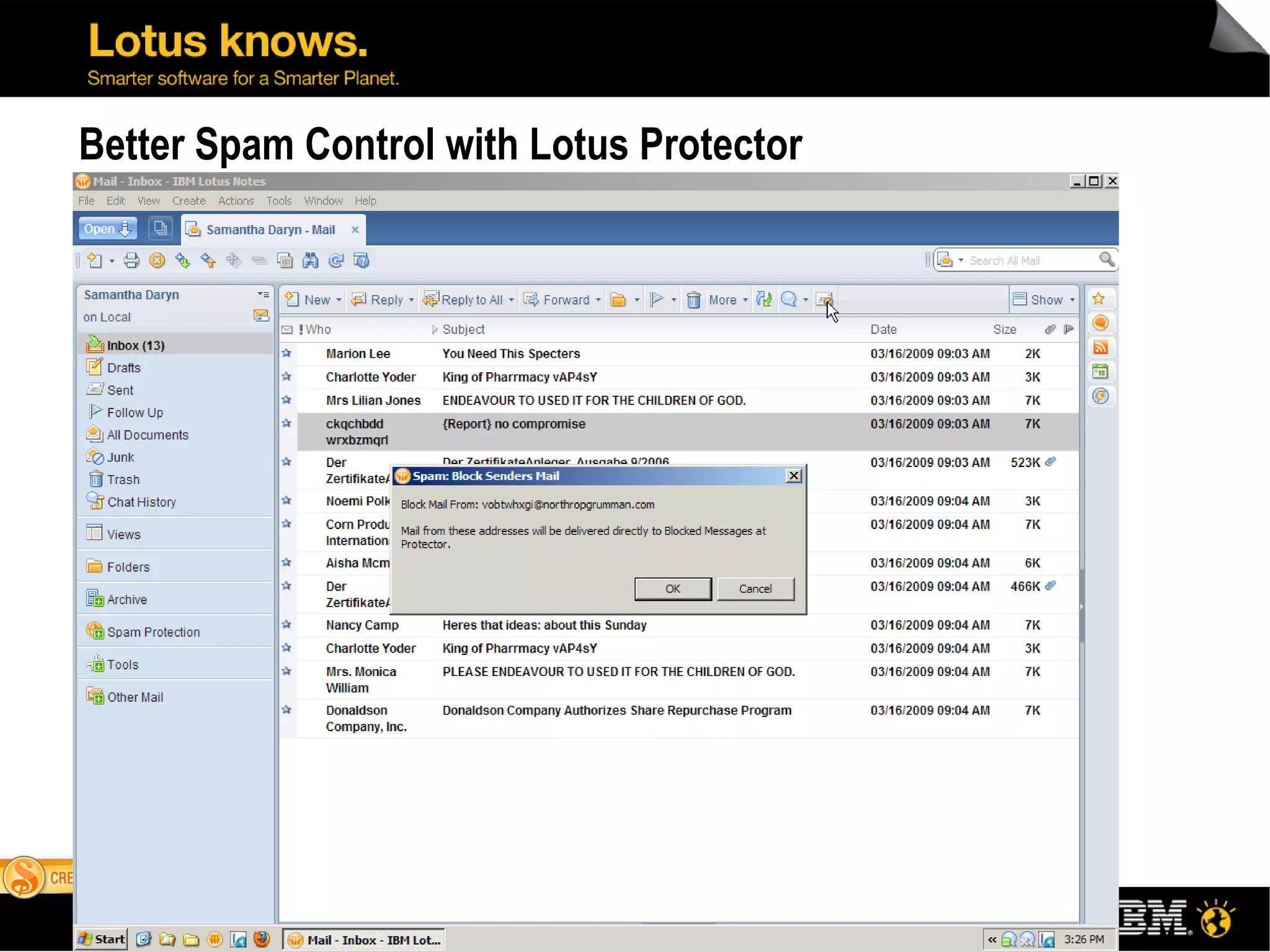Better Spam Control with Lotus Protector 