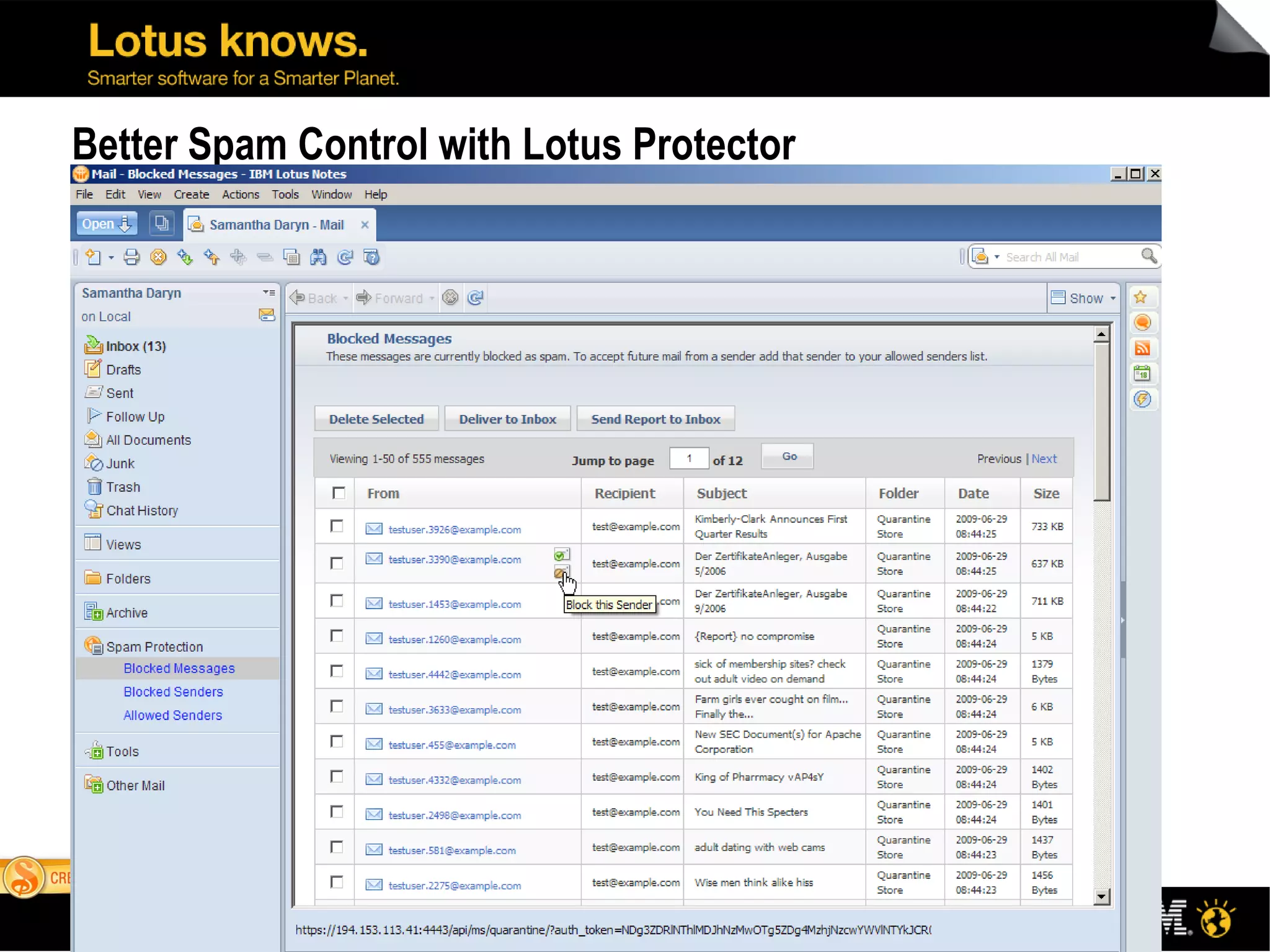 Better Spam Control with Lotus Protector 