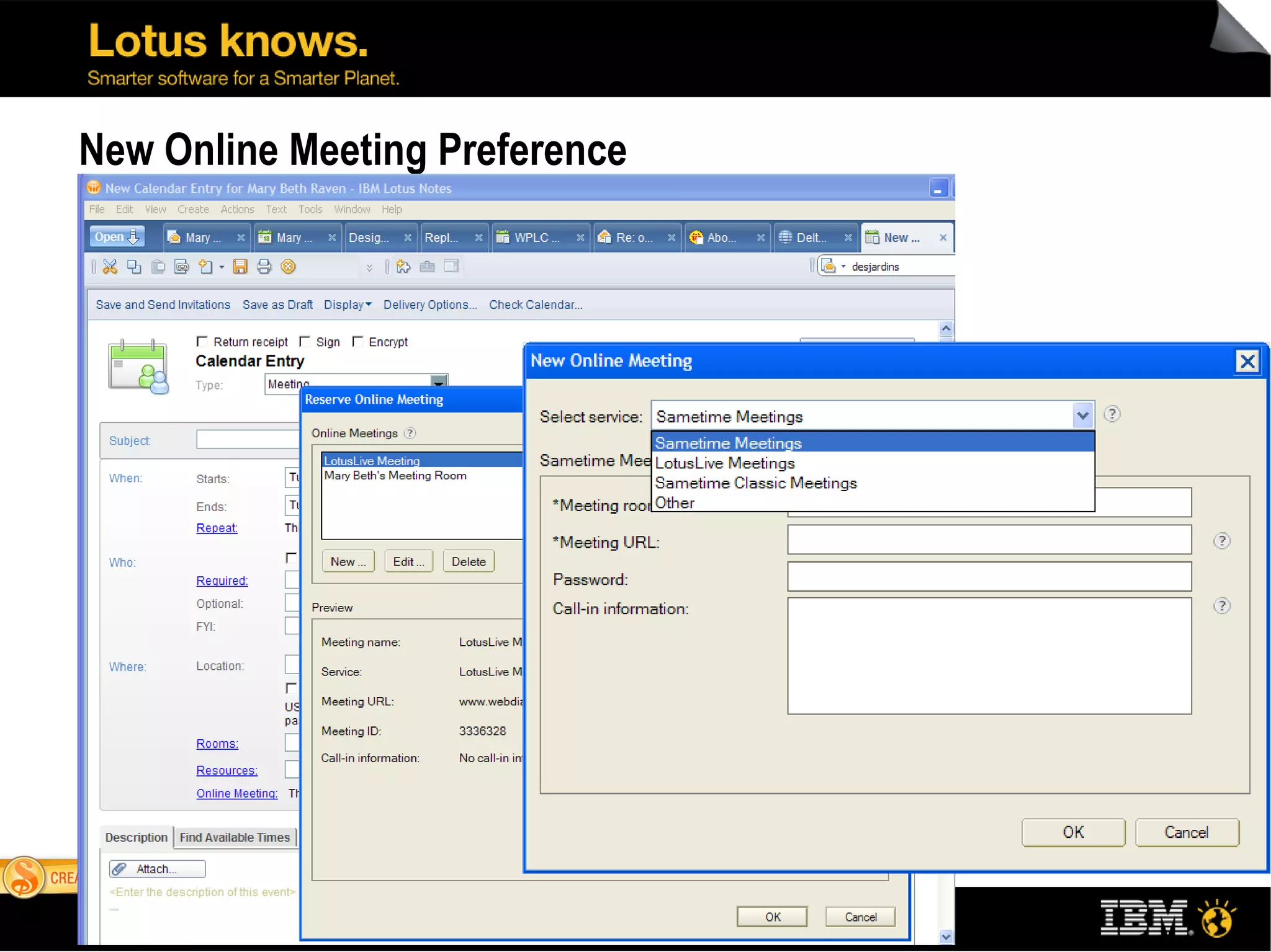 New Online Meeting Preference 