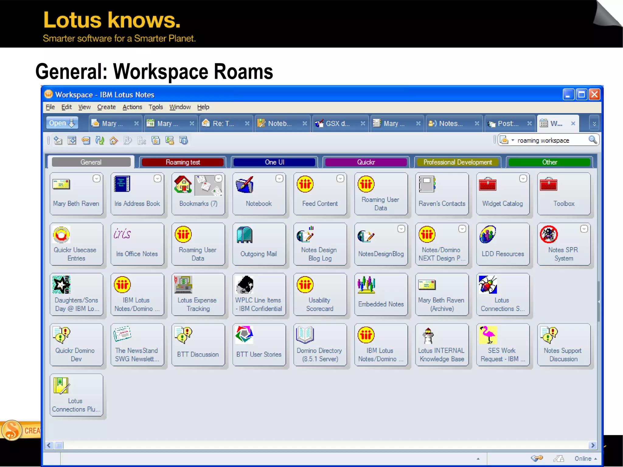 General: Workspace Roams 