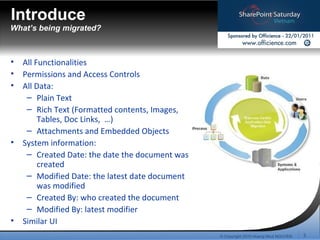 Lotus Notes Application to SharePoint Migration Process | PPT