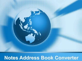 Notes Address Book Converter
 