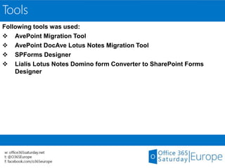 How to migrate from Lotus Notes to SharePoint 2013 or SharePoint Online ...