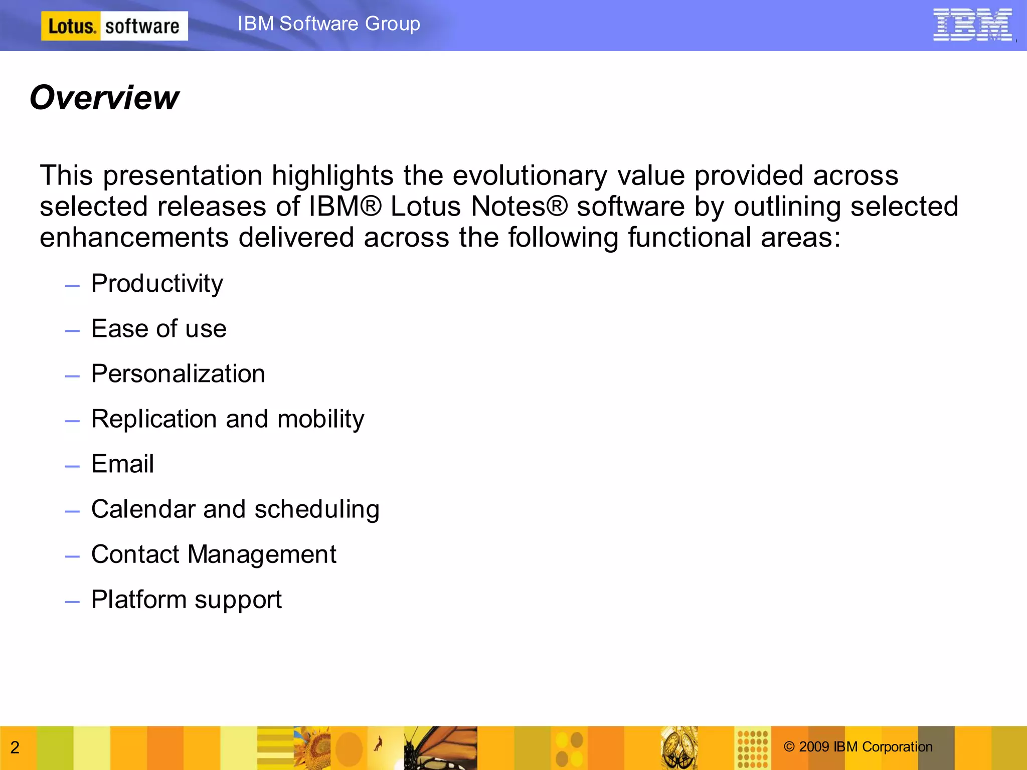 Lotus Notes 8.5 version to version comparison