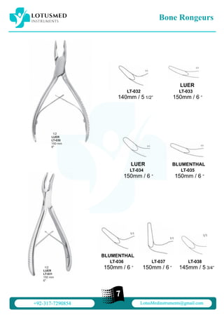 LotusMed Instruments Orthopedic Catalogue 