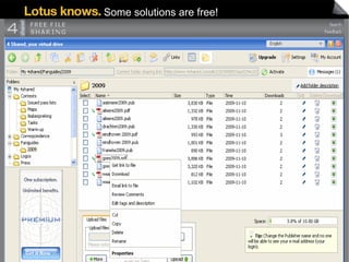 Some solutions are free! 