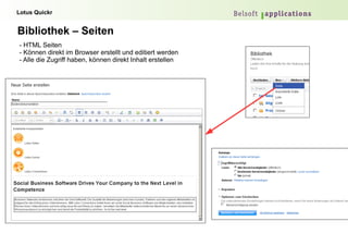 Komponenten - Kalender - Gruppenkalender mit alle Funktionen, welche man von einem Kalender kennt (Wiederholungen...) - Verschiedene Ansichten (Tages-, Wochen-, Listenansicht) 