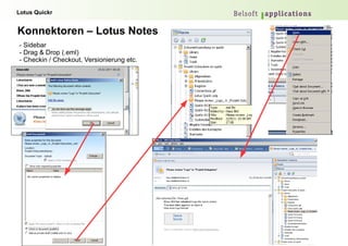 Bibliothek – Dateien - Vorschau funktioniert nur für Unterstützte Dateien (doc, ppt, xls, odp, ...) - Dateien können kommentiert werden - Versionen können erstellt werden, um Entwicklung einer Datei nach verfolgen zu können 