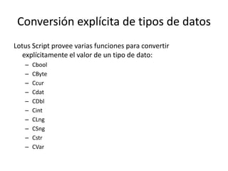 Lotus Script Code Lotus script | PPTX
