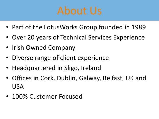 about lotus technical services lotus works