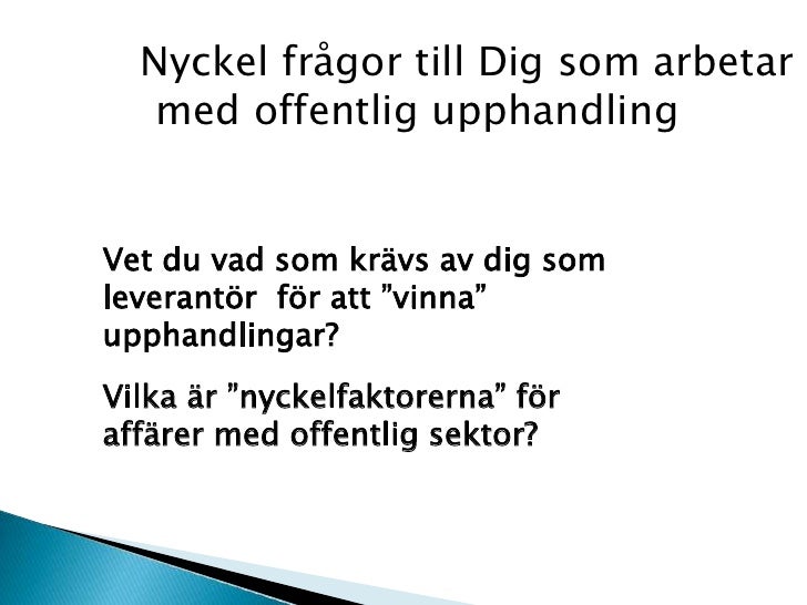 Lagen om offentlig upphandling