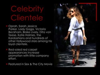 Worked for Roger Vivier in 1989