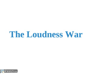 Loudness war #bcg4 presentatie
