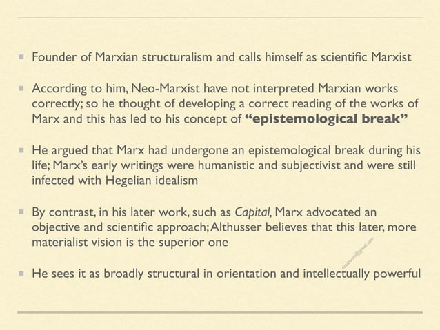 Structural Marxism Louis Althusser