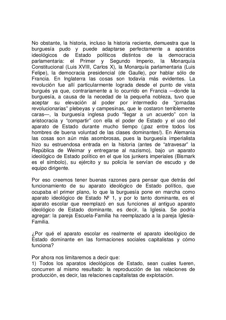 Ideologias Y Aparatos Ideologicos Del Estado Althusser Pdf