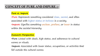 LOUIS DUMONT.pptx | Hinduism | Religion & Spirituality