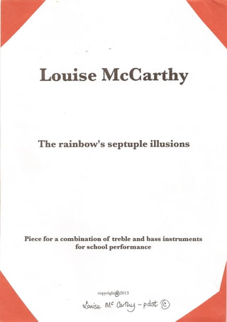 Louise mc carthy the rainbow's septuple illusions