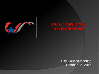 City Council Meeting
October 13, 2016
 