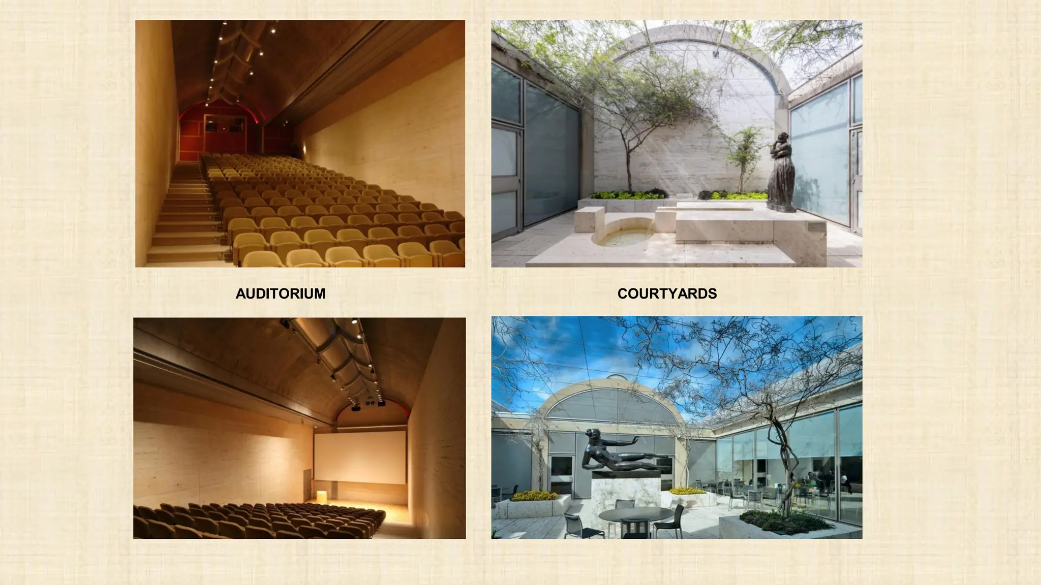 AUDITORIUM COURTYARDS
 