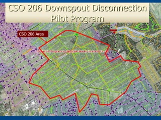 CSO 206 Downspout Disconnection
         Pilot Program
  CSO 206 Area
 