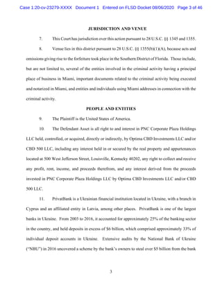 3
JURISDICTION AND VENUE
7. This Court has jurisdiction over this action pursuant to 28 U.S.C. §§ 1345 and 1355.
8. Venue ...