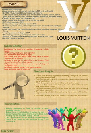 Strategic Management: Focus on Louis Vuitton Research Paper - 1
