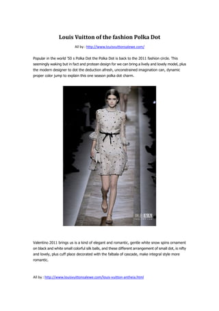 Shop Louis Vuitton 2023 SS Short Dots Casual Style Silk Blended