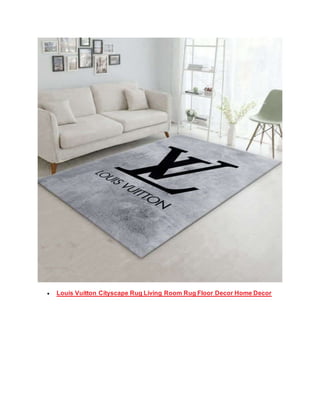 Louis Vuitton Rectangle Area Rug Floor Decor Home Decor - REVER LAVIE