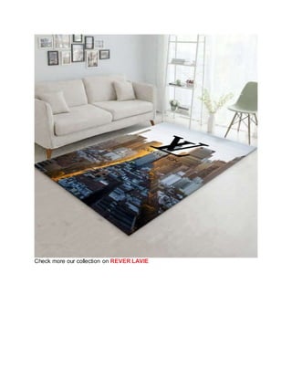 Louis Vuitton Logo Area Rug Carpet - REVER LAVIE