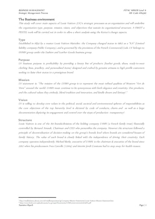 Louis Vuitton: Managing Corporate and Business Strategy Essay Example [Free]