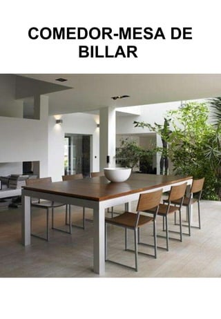 COMEDOR-MESA DE BILLAR   