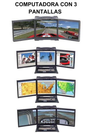 COMPUTADORA CON 3 PANTALLAS   
