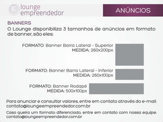Midia Kit Lounge Empreendedor