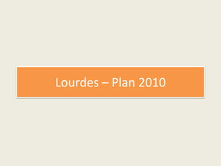 Lourdes – Plan 2010 