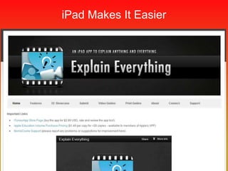 iPad Makes It Easier