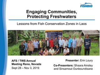 Engaging Communities, Protecting Freshwaters: Lessons from Fish ...
