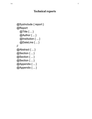 Lout example | PDF