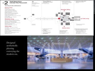 Designed
aesthetically
pleasing
conveying the
modern era.
 