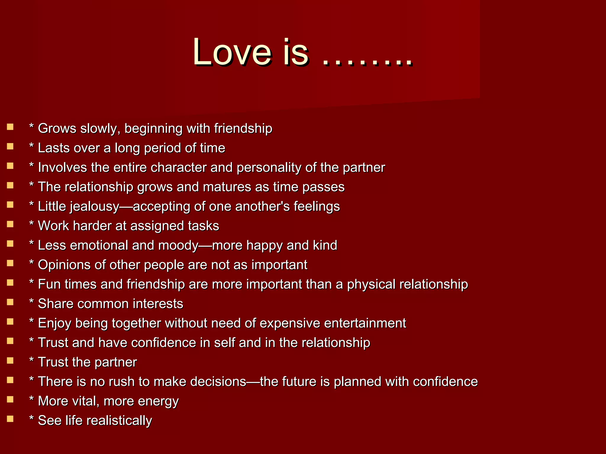TYPES OF LOVE PPT