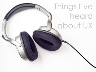 Love In An Elevator - UX as business strategy