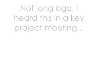 Love In An Elevator - UX as business strategy