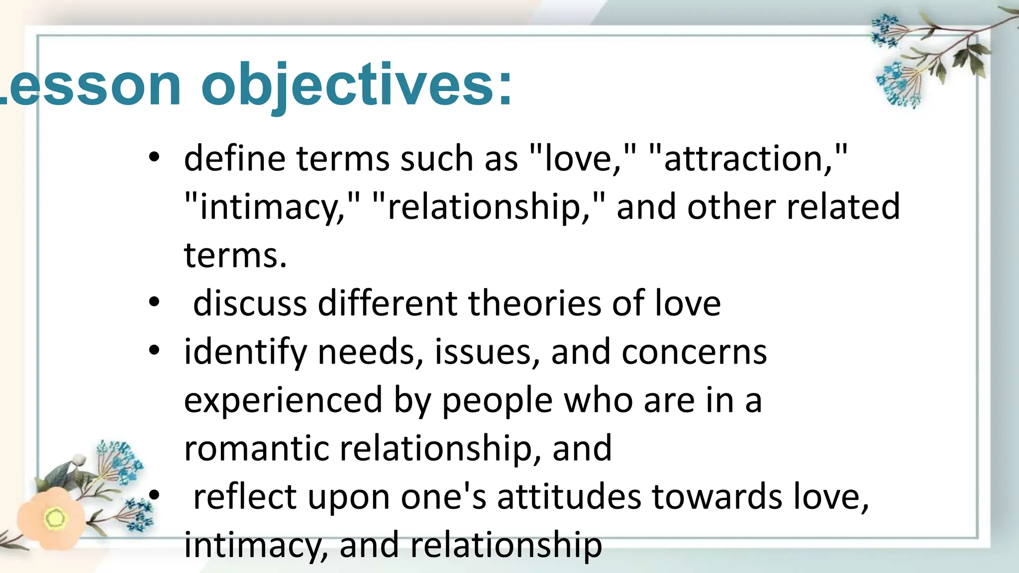 Describe the difference between attraction and closeness ...