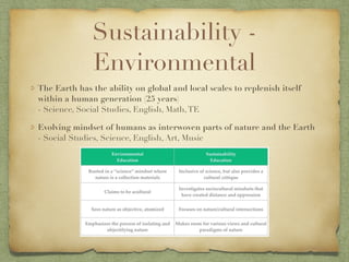 Sustainability Thinking: A Major Paradigm Shift in Philosophy, Pedagogy ...