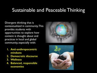 Sustainability Thinking: A Major Paradigm Shift in Philosophy, Pedagogy ...